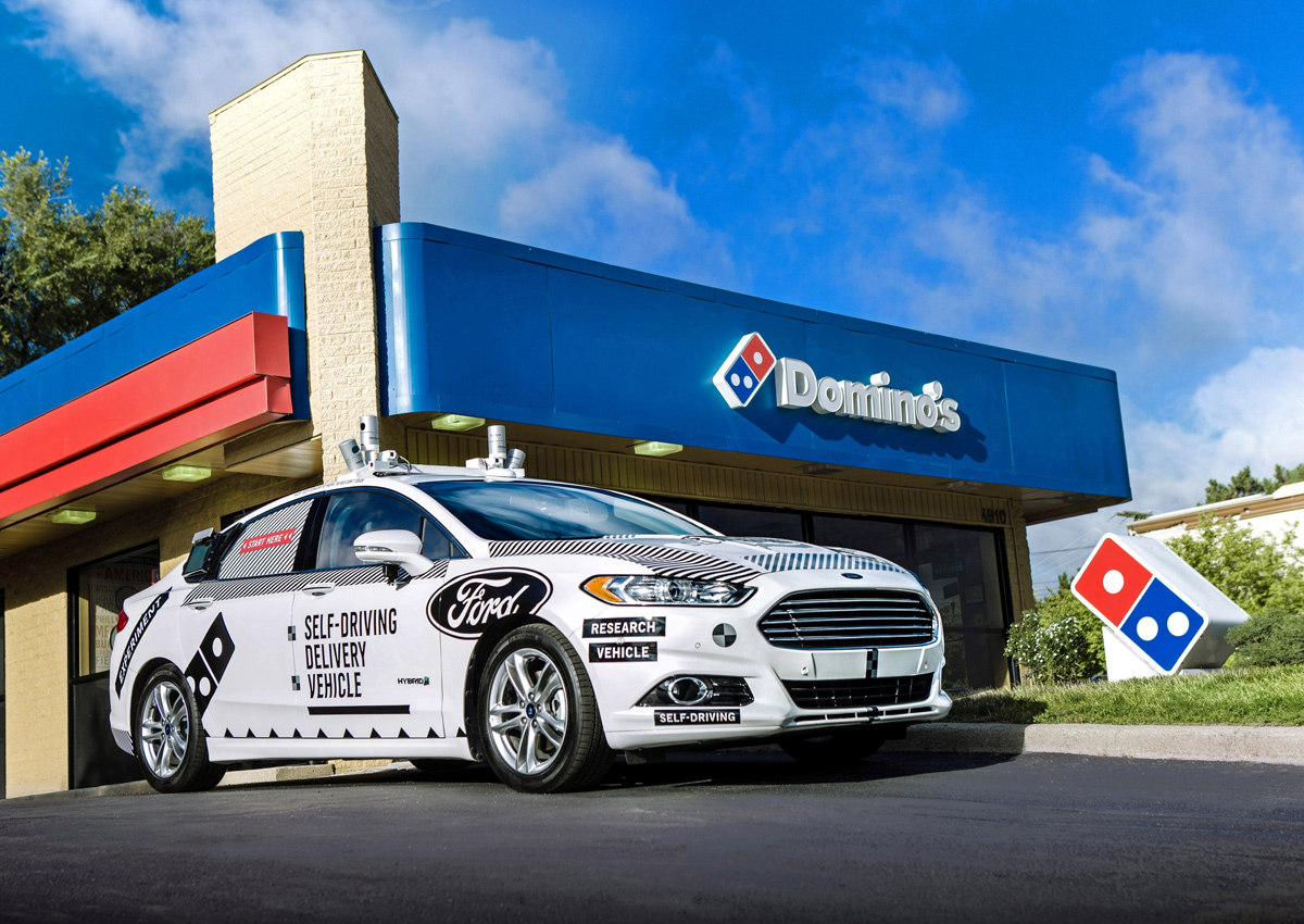 Ford teams with Domino's on self-driving pizza delivery test