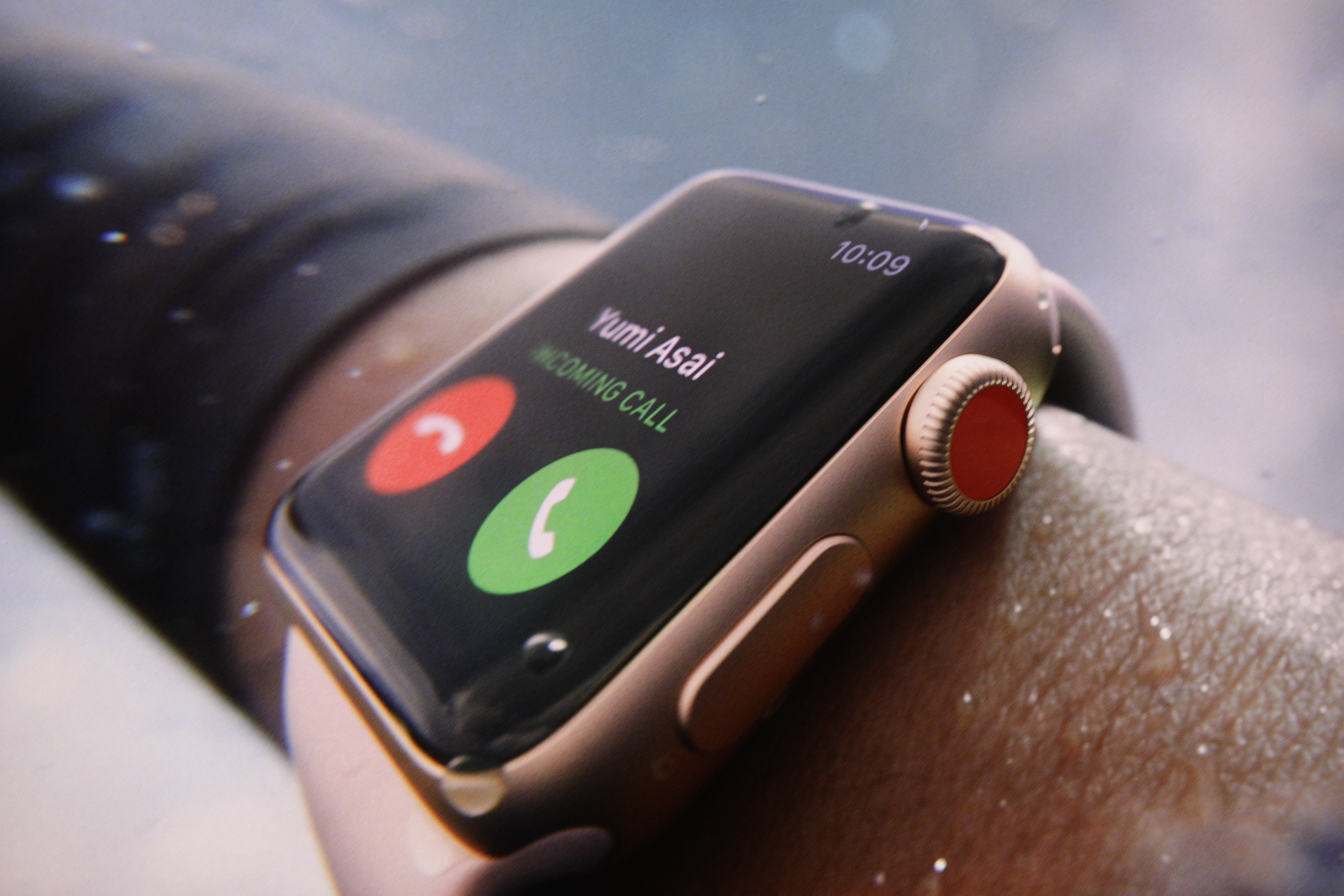 The cellular-enabled Apple Watch has the SIM built in