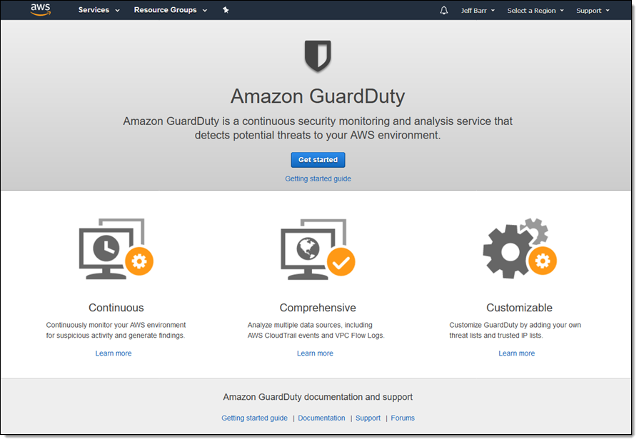 AWS launches GuardDuty, its new intelligent threat detection service