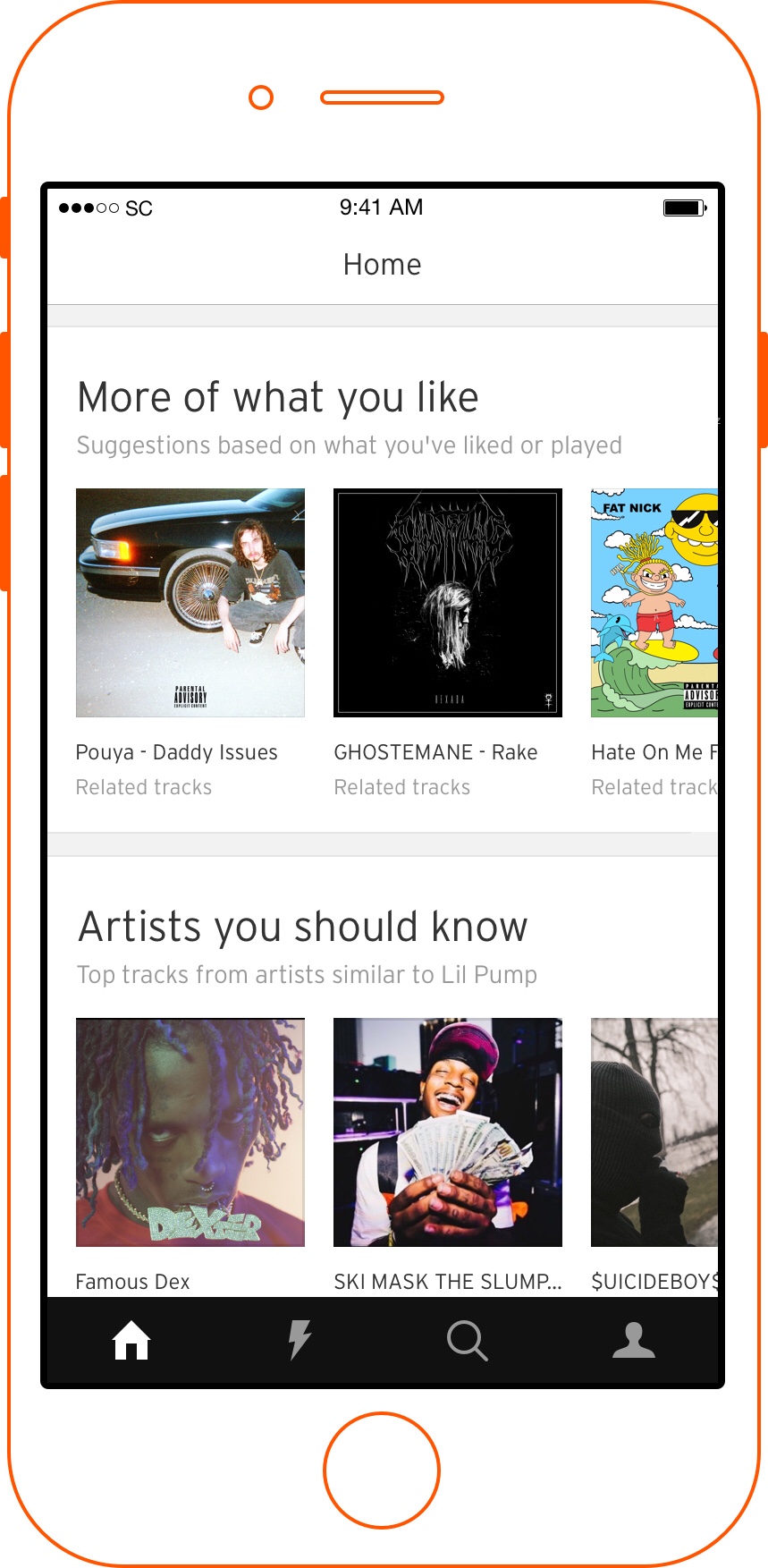SoundCloud resuscitates home screen with personalized playlists