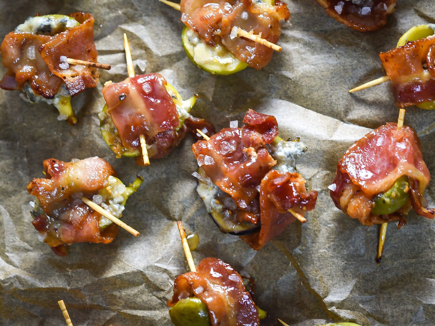 Bacon-Wrapped Figs With Blue Cheese and Bourbon
