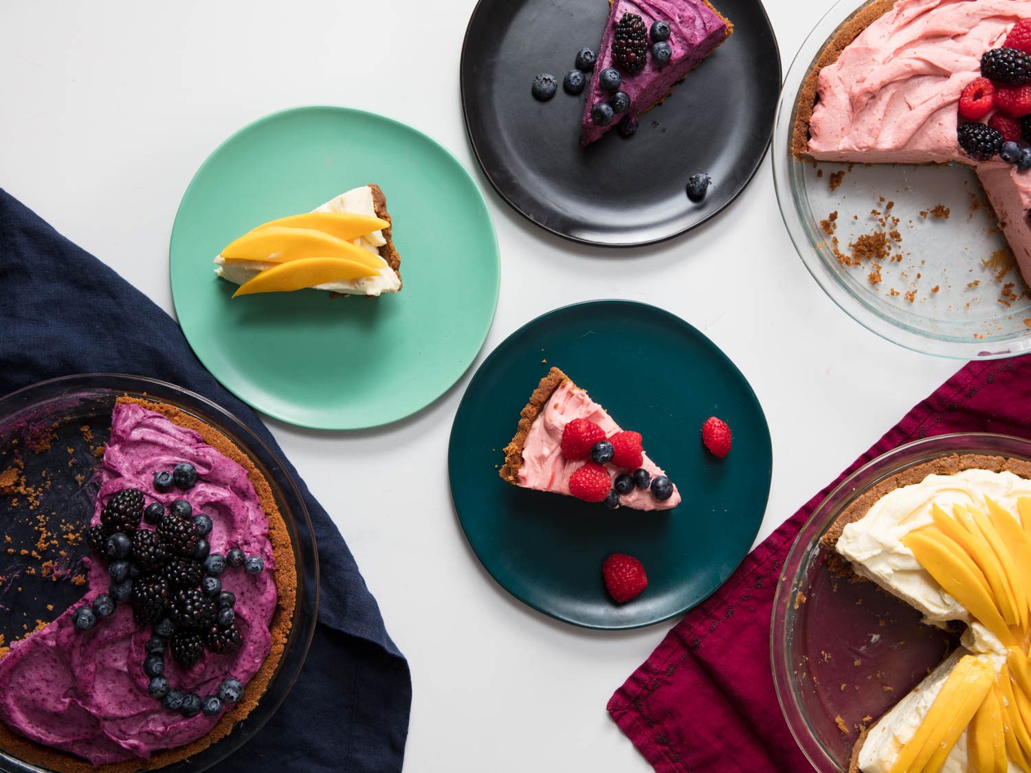 No-Bake Cheesecake with Freeze-Dried Fruit