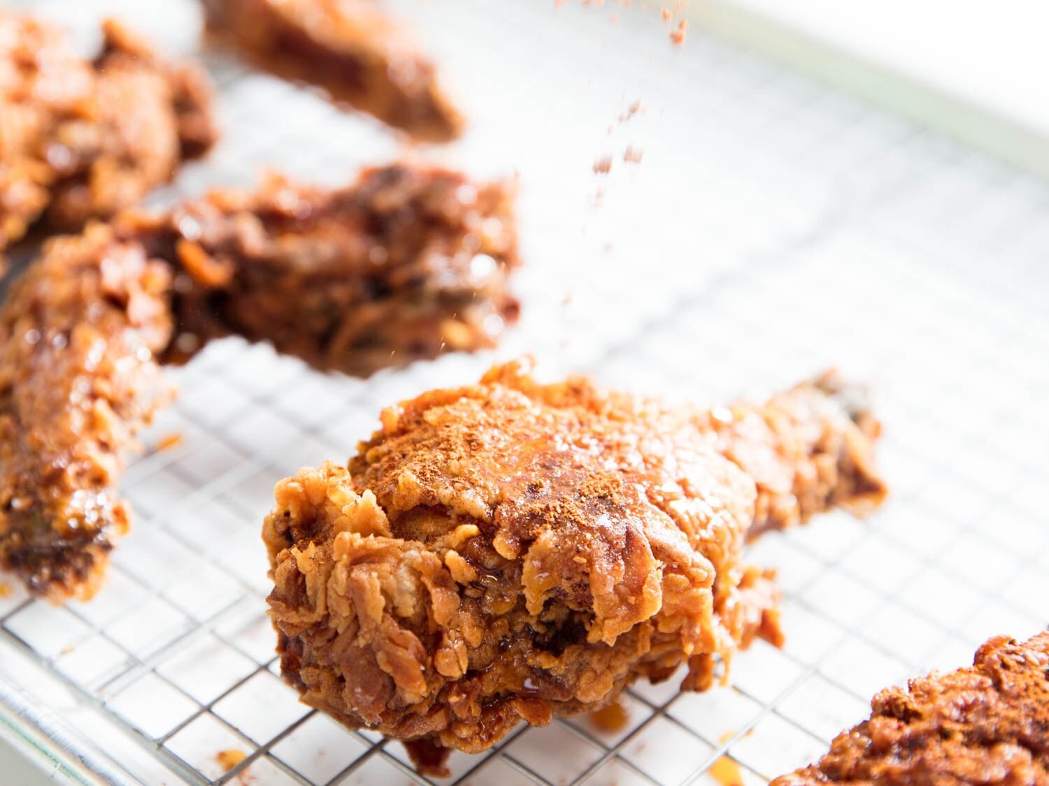Extra-Crispy Fried Chicken With Caramelized Honey and Spice