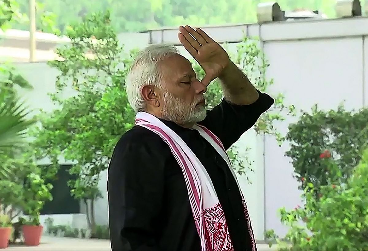 Bend it like Modi: Indian PM trots and treads in fitness video
