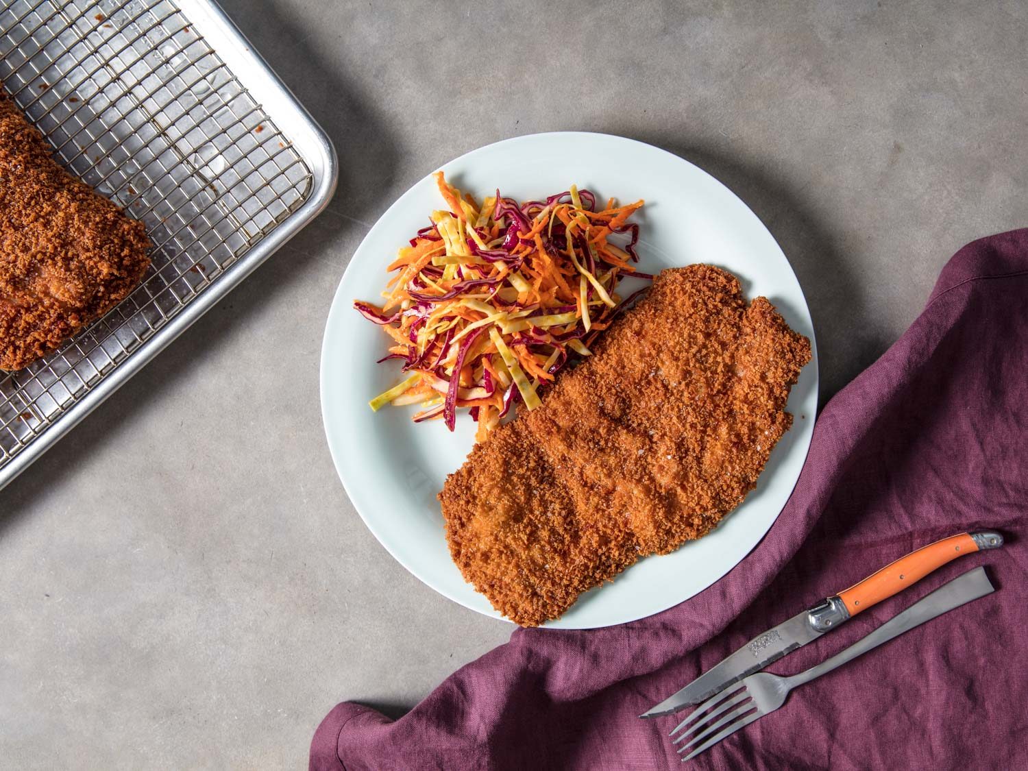 Pork Schnitzel (Breaded and Fried Pork Cutlet)