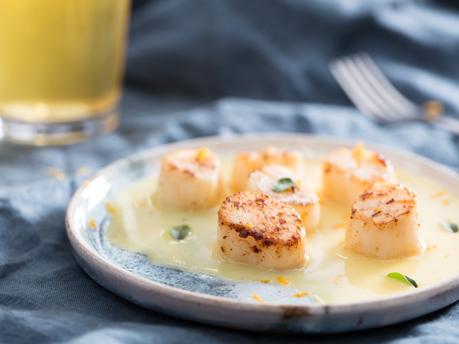 Seared Scallops With Buttermilk Beurre Blanc