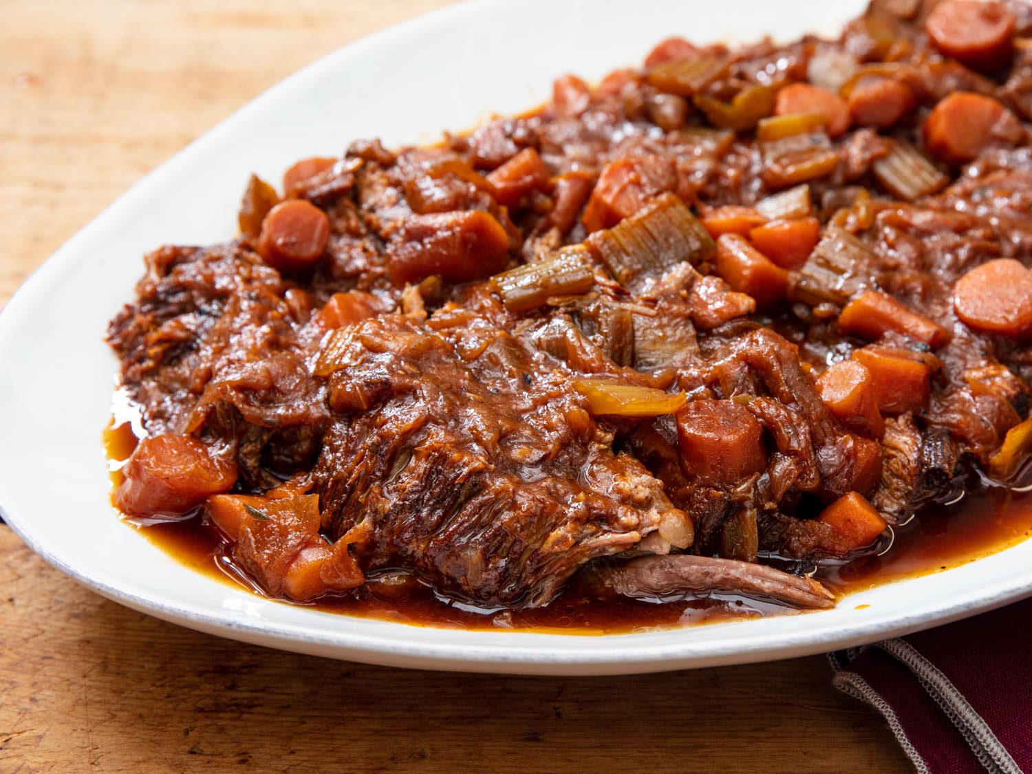 Pressure Cooker JewishStyle Braised Brisket With Onions and Carrots